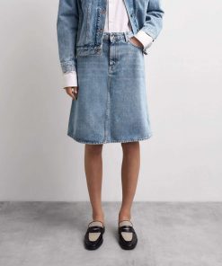 Tiger of Sweden Liz Denim Skirt Medium Blue