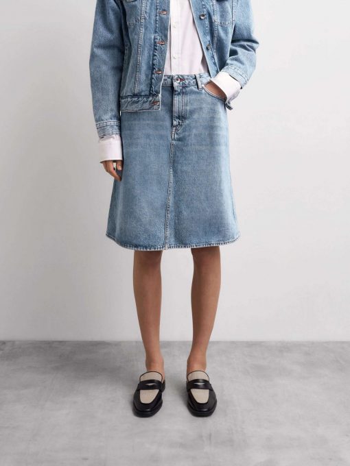 Tiger of Sweden Liz Denim Skirt Medium Blue