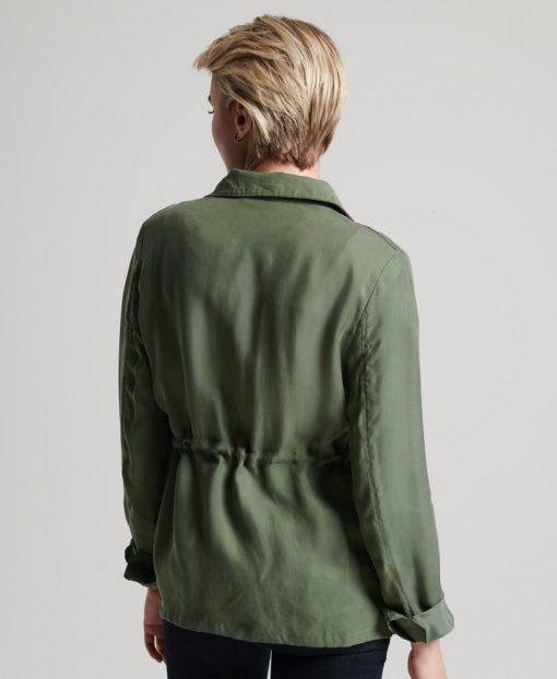 Superdry Studios Cupro M65 Jacket Thyme
