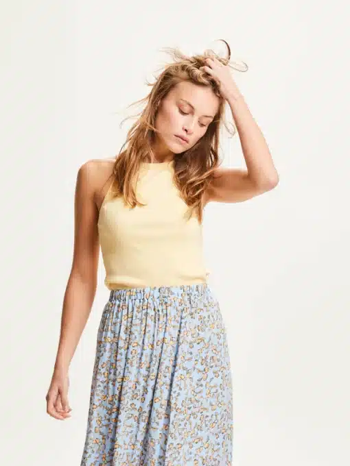Knowledge Cotton Apparel Racer Rib Top Impala