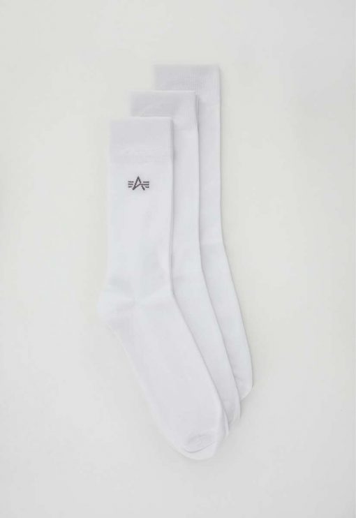 Alpha Industries Basic Socks 3 Pack White