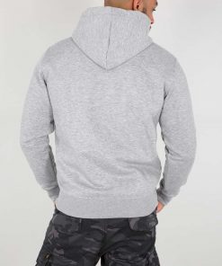 Alpha Industries Basic Small Logo Hoodie Grey