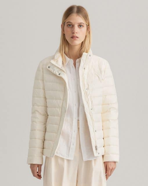 Gant Woman Light Down Jacket Cream
