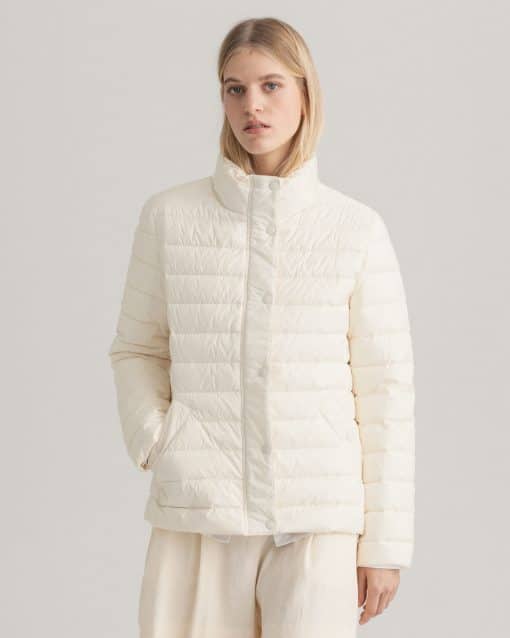 Gant Woman Light Down Jacket Cream