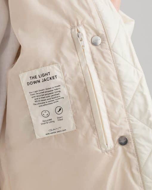 Gant Woman Light Down Jacket Cream
