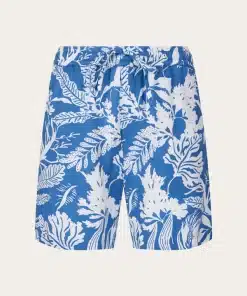 Knowledge Cotton Apparel Seabreeze Print Shorts Campanula