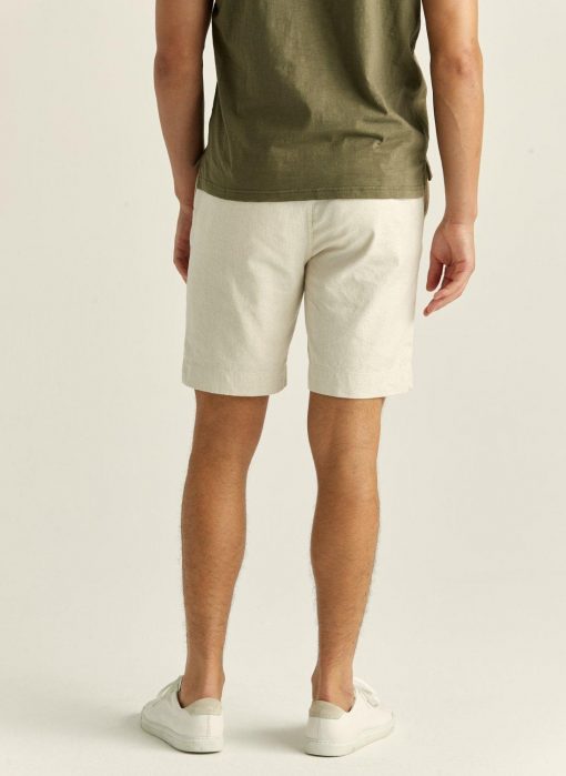 Morris Stockholm Winward Linen Shorts Off White