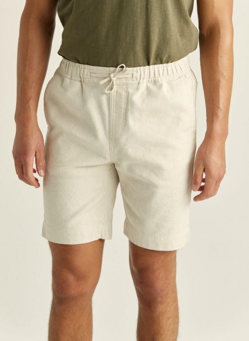 Morris Stockholm Winward Linen Shorts Off White