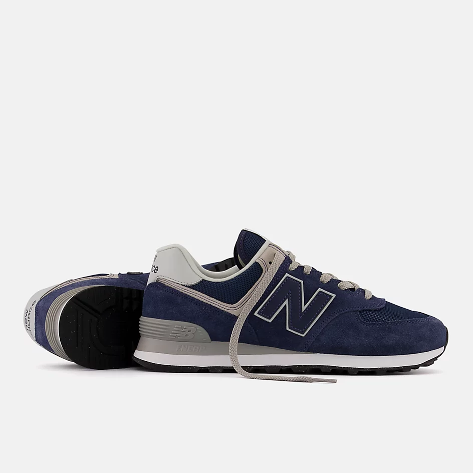 New balance 574 navy blue hotsell