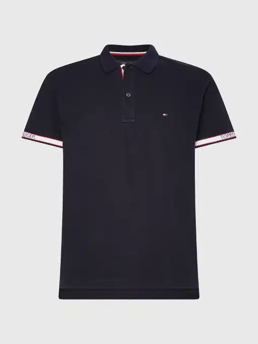 Tommy Hilfiger Logo Tape Polo Desert Sky