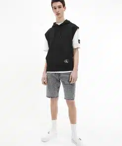 Calvin Klein Monogram Badge Sleeves Black