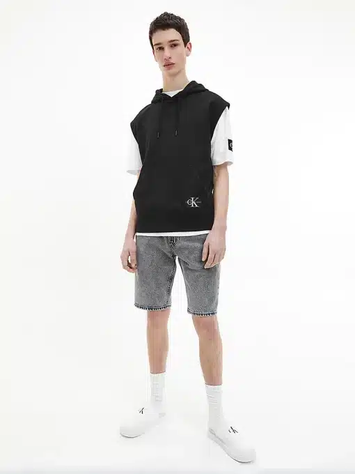 Calvin Klein Monogram Badge Sleeves Black