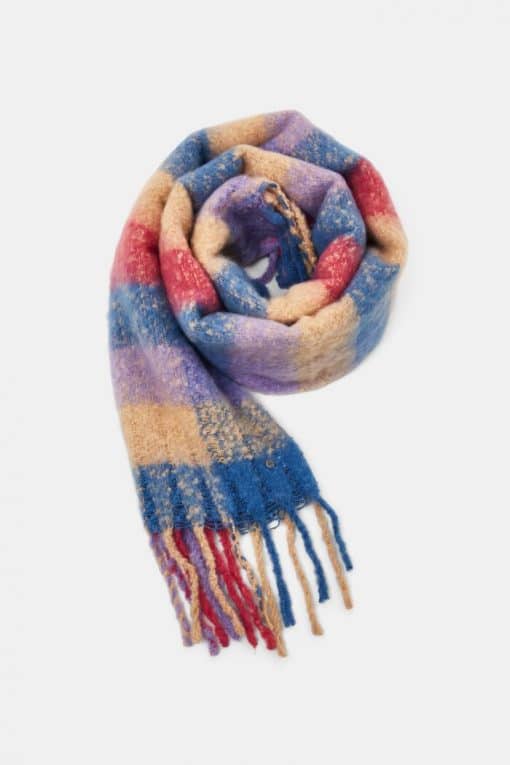Esprit Check Scarf Sand