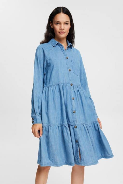 Esprit Denim Dress Blue Medium Wash