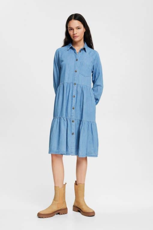Esprit Denim Dress Blue Medium Wash