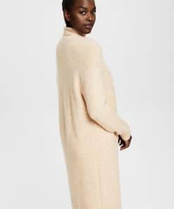 Esprit Cable Knit Cardigan Cream Beige