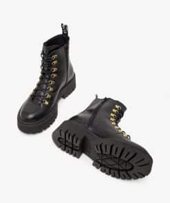 Bianco Biagarbi Hiking Boots Crust Black