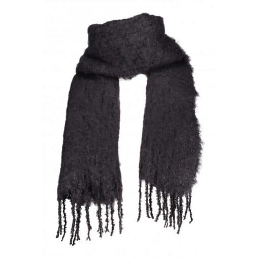 Balmuir Aurora Kid Mohair Scarf Black