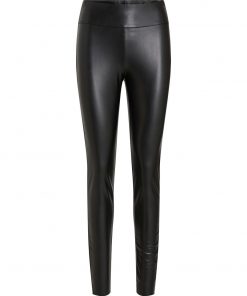 Vila Barb Coated HW Leggings Black