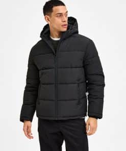 Selected Homme Harry Puffer Jacket Black
