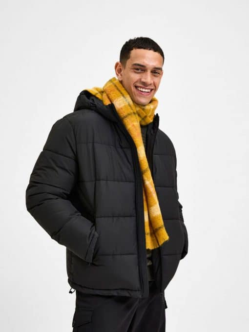 Selected Homme Harry Puffer Jacket Black