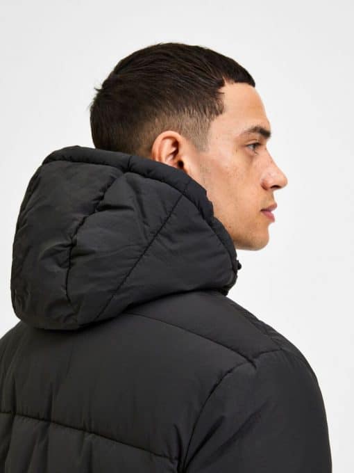 Selected Homme Harry Puffer Jacket Black