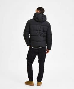Selected Homme Harry Puffer Jacket Black