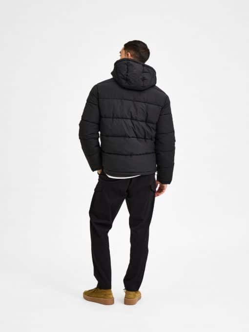 Selected Homme Harry Puffer Jacket Black