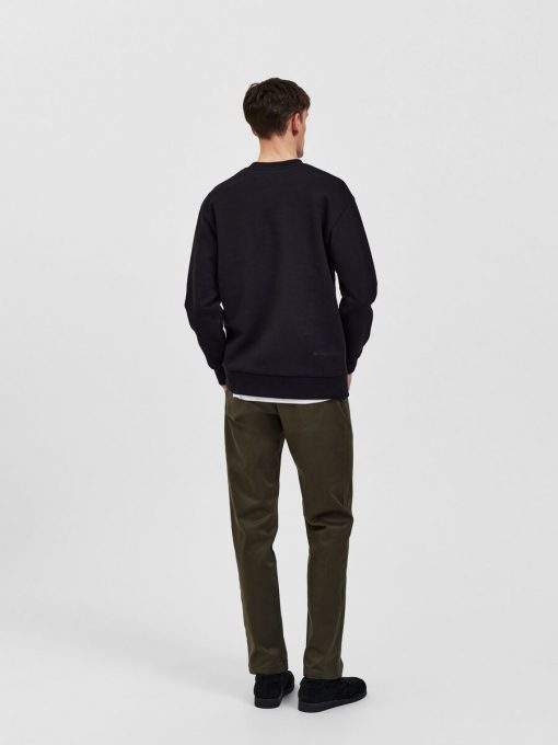 Selected Homme  Relax Hoffman Crew Neck Sweat Black