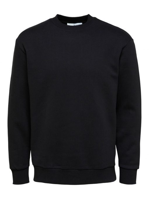 Selected Homme  Relax Hoffman Crew Neck Sweat Black