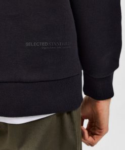 Selected Homme Relax Hoffman Crew Neck Sweat Black