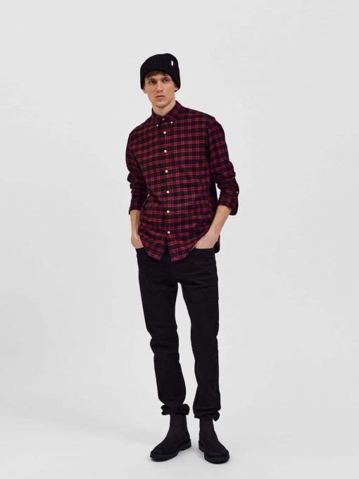 Selected Homme 175 Slim Leon Jeans Black