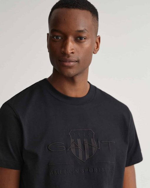 Gant Tonal Archive Shield T-shirt Black