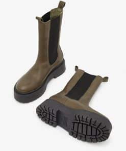 Bianco Biadeb Long Boots Olive