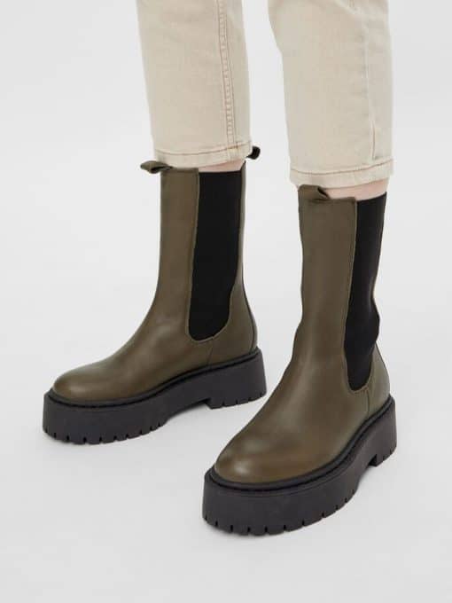 Bianco Biadeb Long Boots Olive