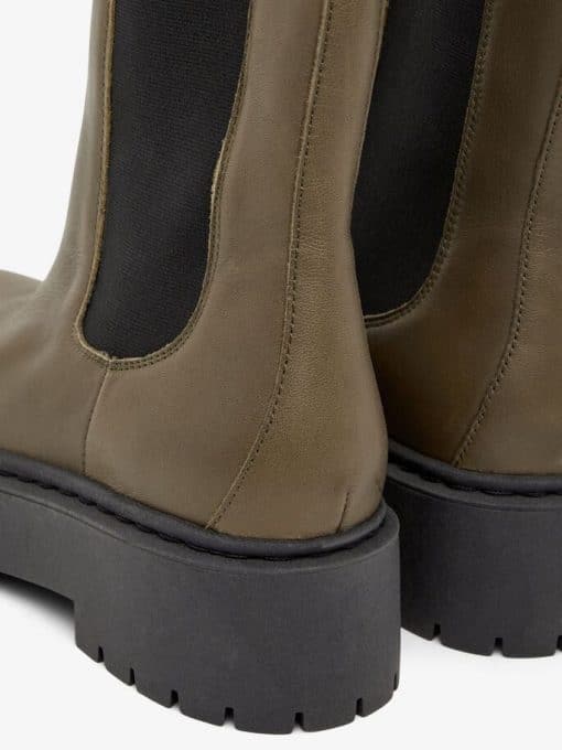 Bianco Biadeb Long Boots Olive