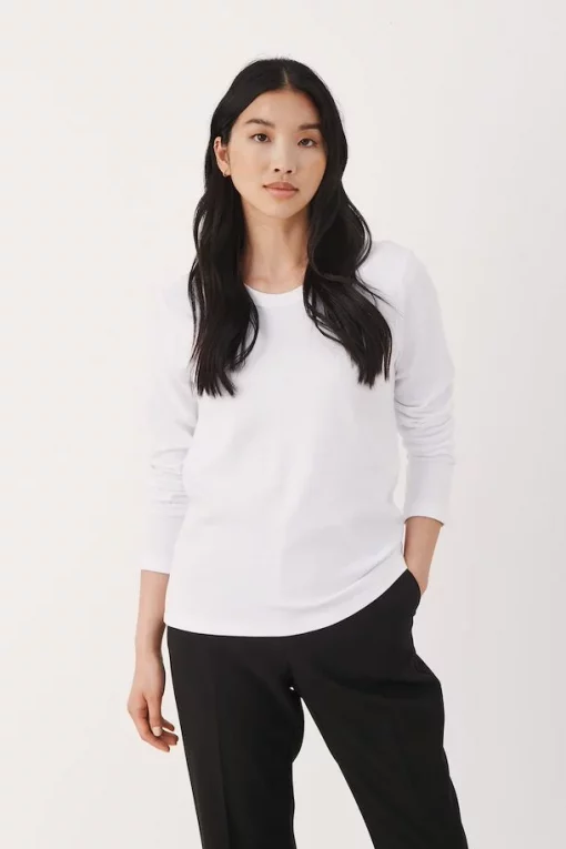 Part Two Refia Long Sleeve T-shirt Bright White