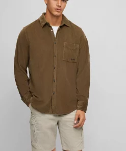 Boss Relegant Shirt Dark Green