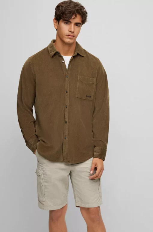 Boss Relegant Shirt Dark Green