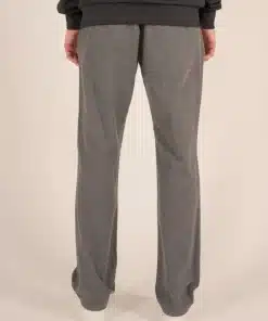 Knowledge Cotton Apparel Loose Flannel Pant Dark Grey Melange