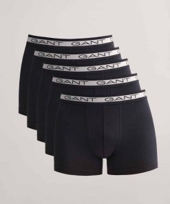 Gant Basic Trunks 5-Pack Black