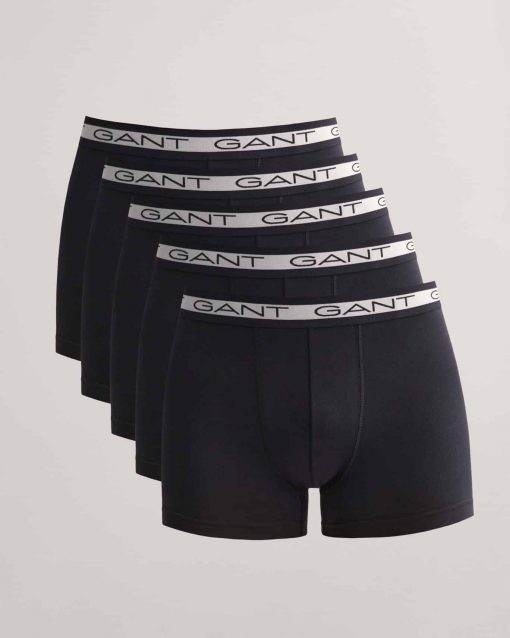 Gant Basic Trunks 5-Pack Black