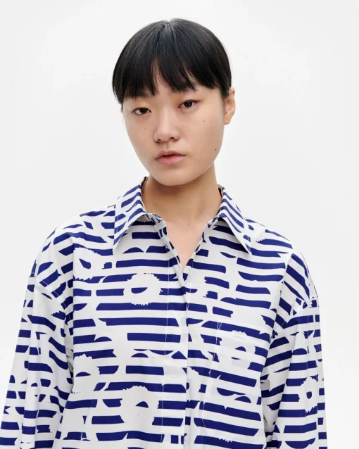 Marimekko Veiga Tasaraita Unikko Shirt
