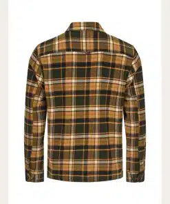 Knowledge Cotton Apparel Big Checked Heavy Flannel Shirt Forrest Night