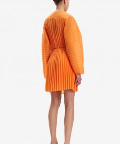 Samsoe & Samsoe Annica V-neck Dress Russet Orange