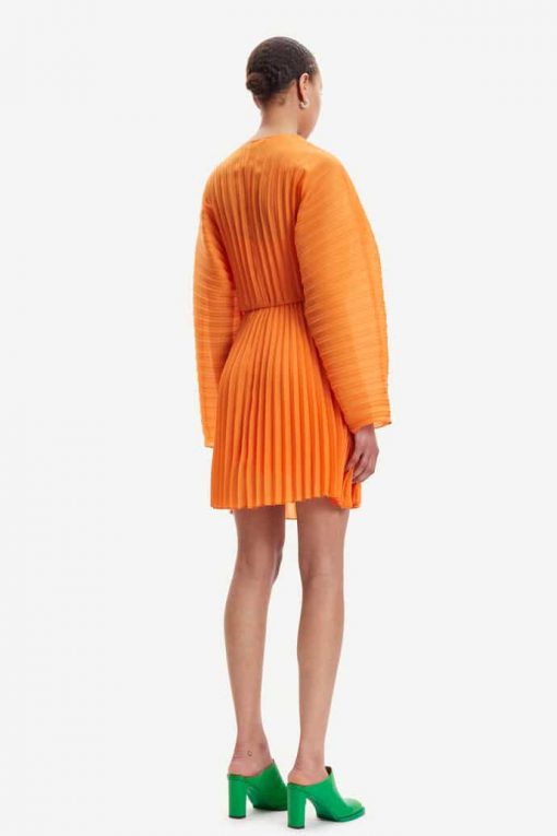 Samsoe & Samsoe Annica V-neck Dress Russet Orange