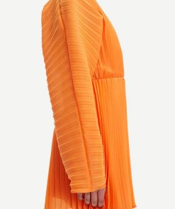 Samsoe & Samsoe Annica V-neck Dress Russet Orange