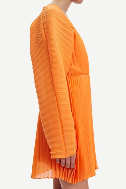 Samsoe & Samsoe Annica V-neck Dress Russet Orange
