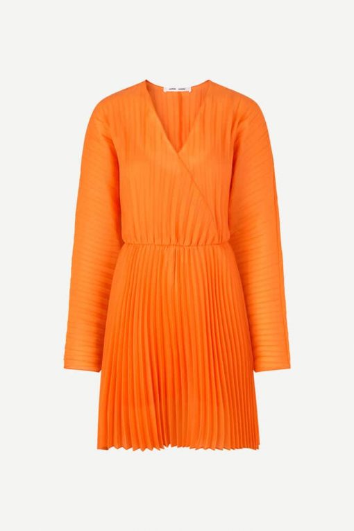 Samsoe & Samsoe Annica V-neck Dress Russet Orange