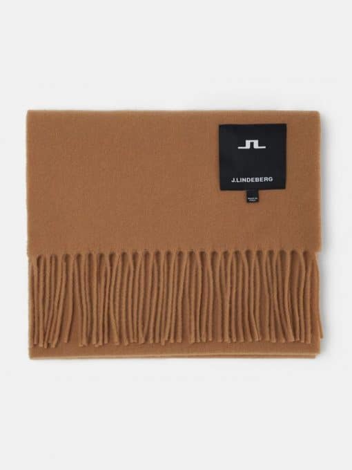 J.Lindeberg Champ Solid Scarf Tiger Brown
